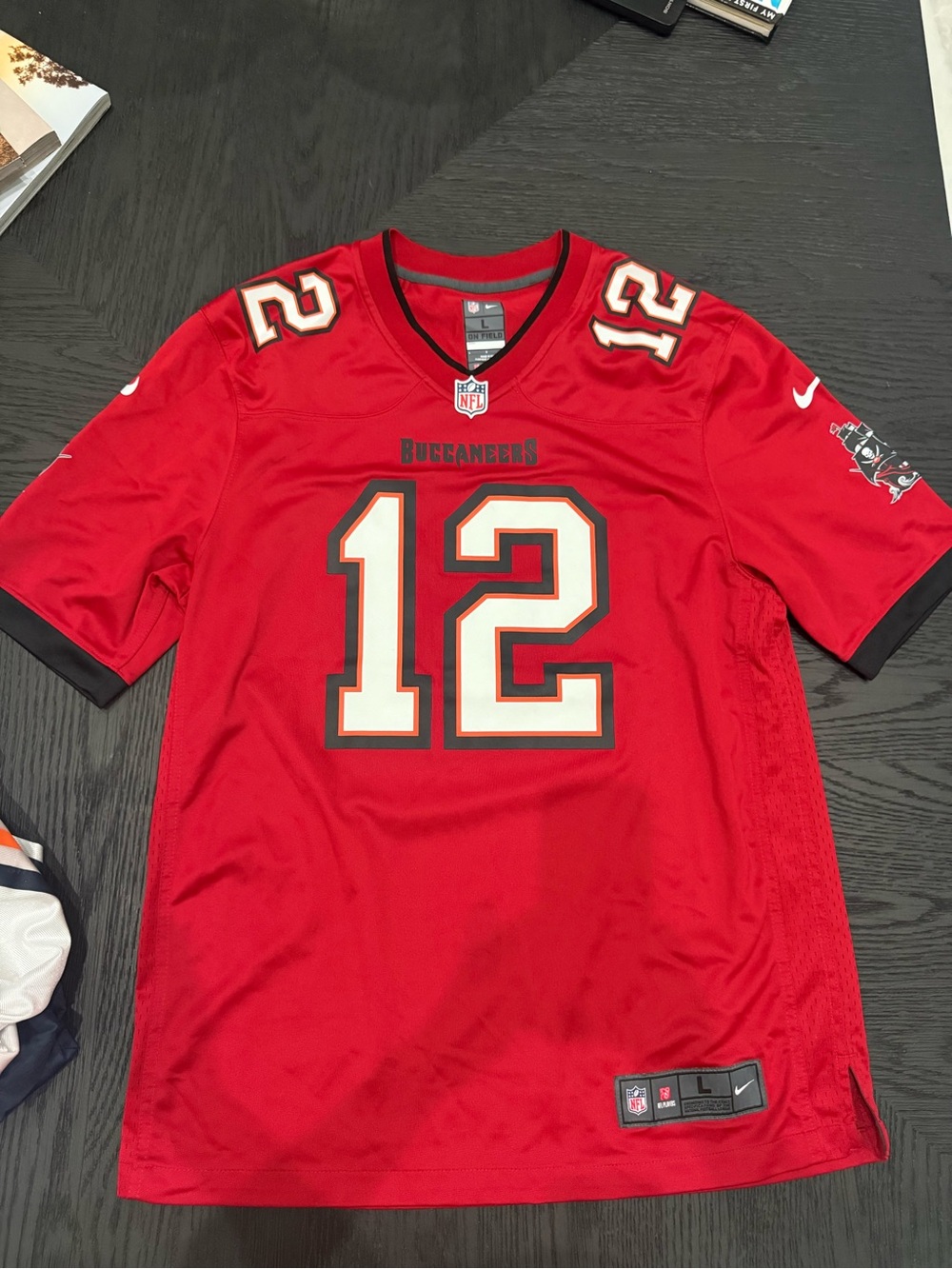 NFL Buccaneers #12 Red Men's Jersey by Nike - Picture 5 of 5